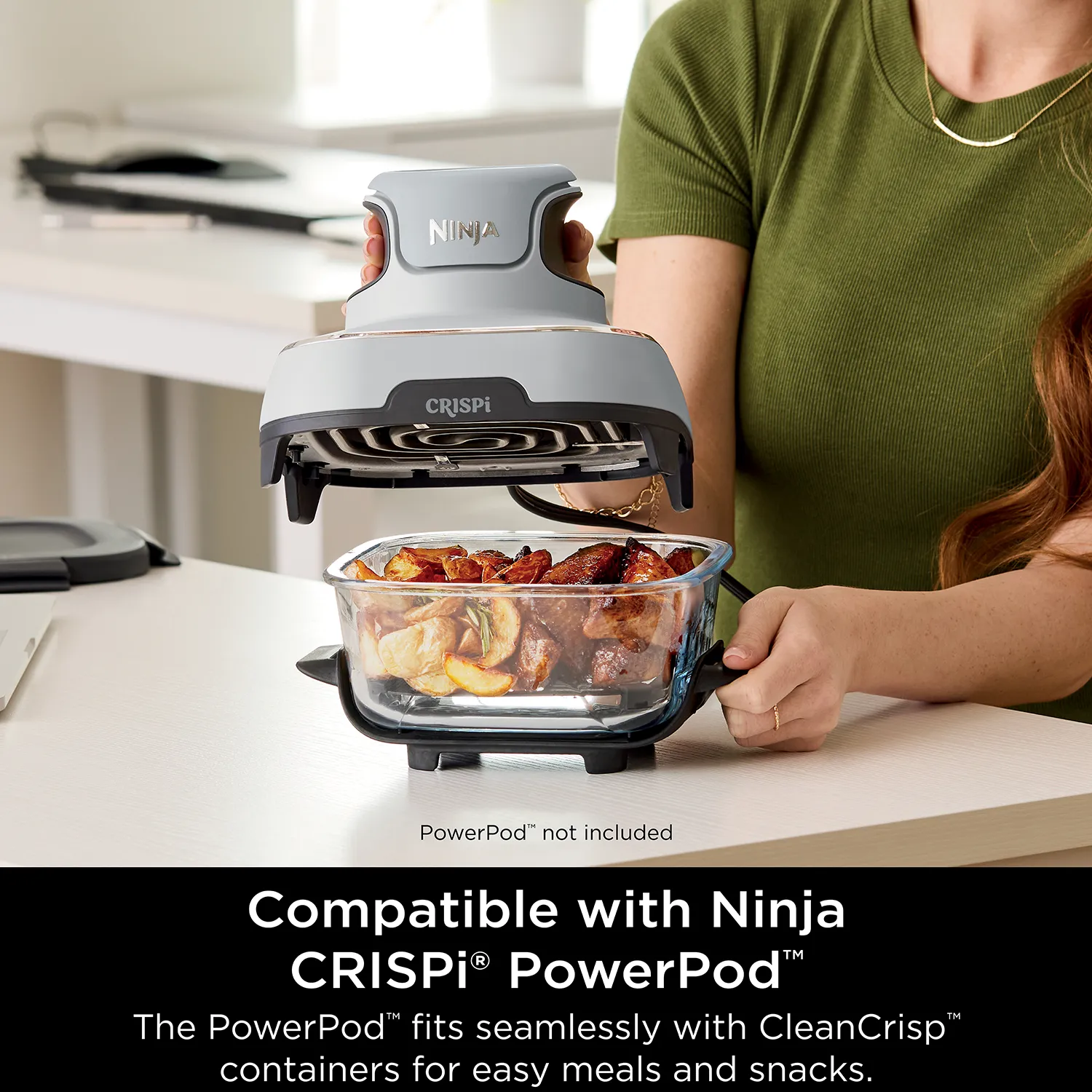 Ninja Crispi 1.4L CleanCrisp Glass Container Pack - Image 6